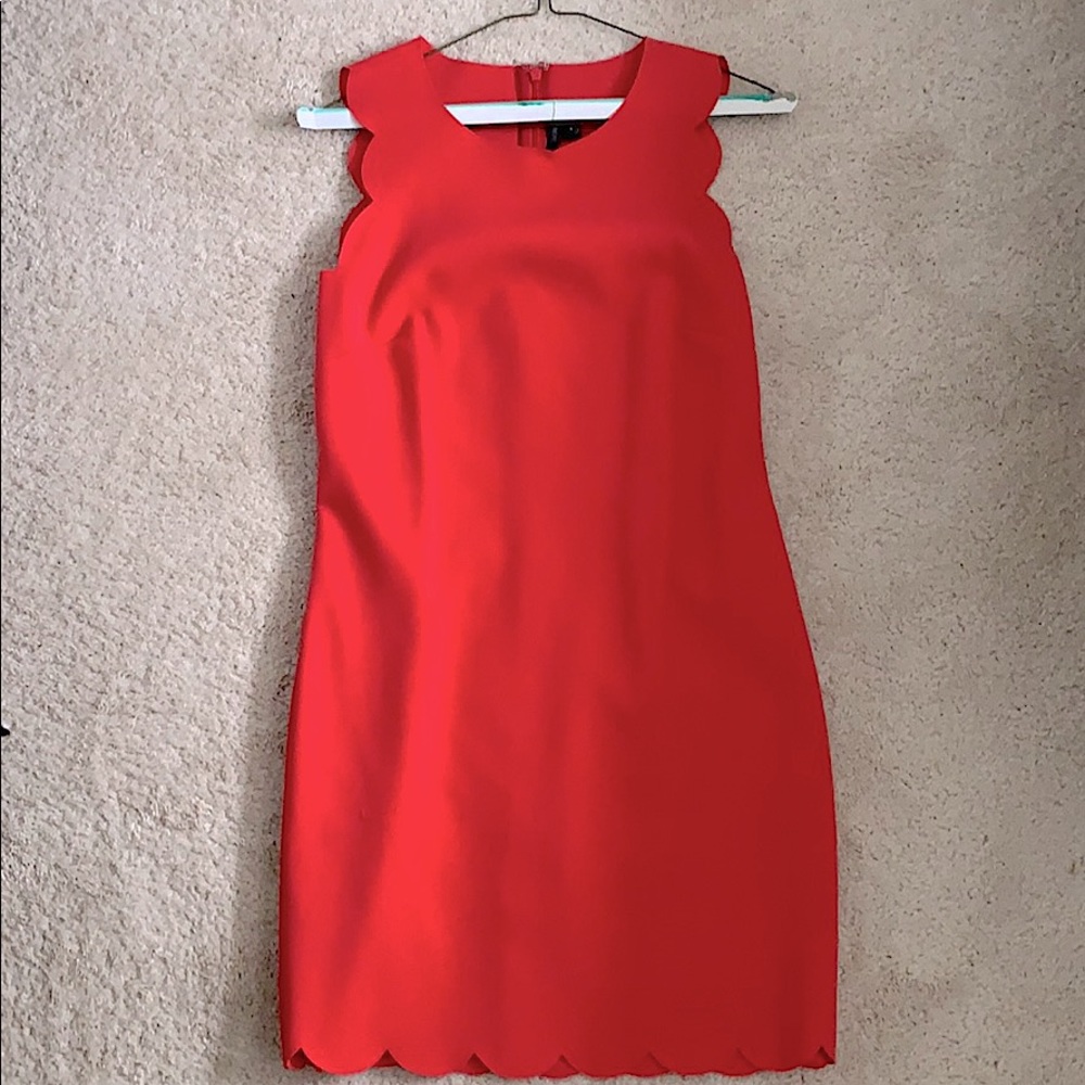 J. Crew scallop dress